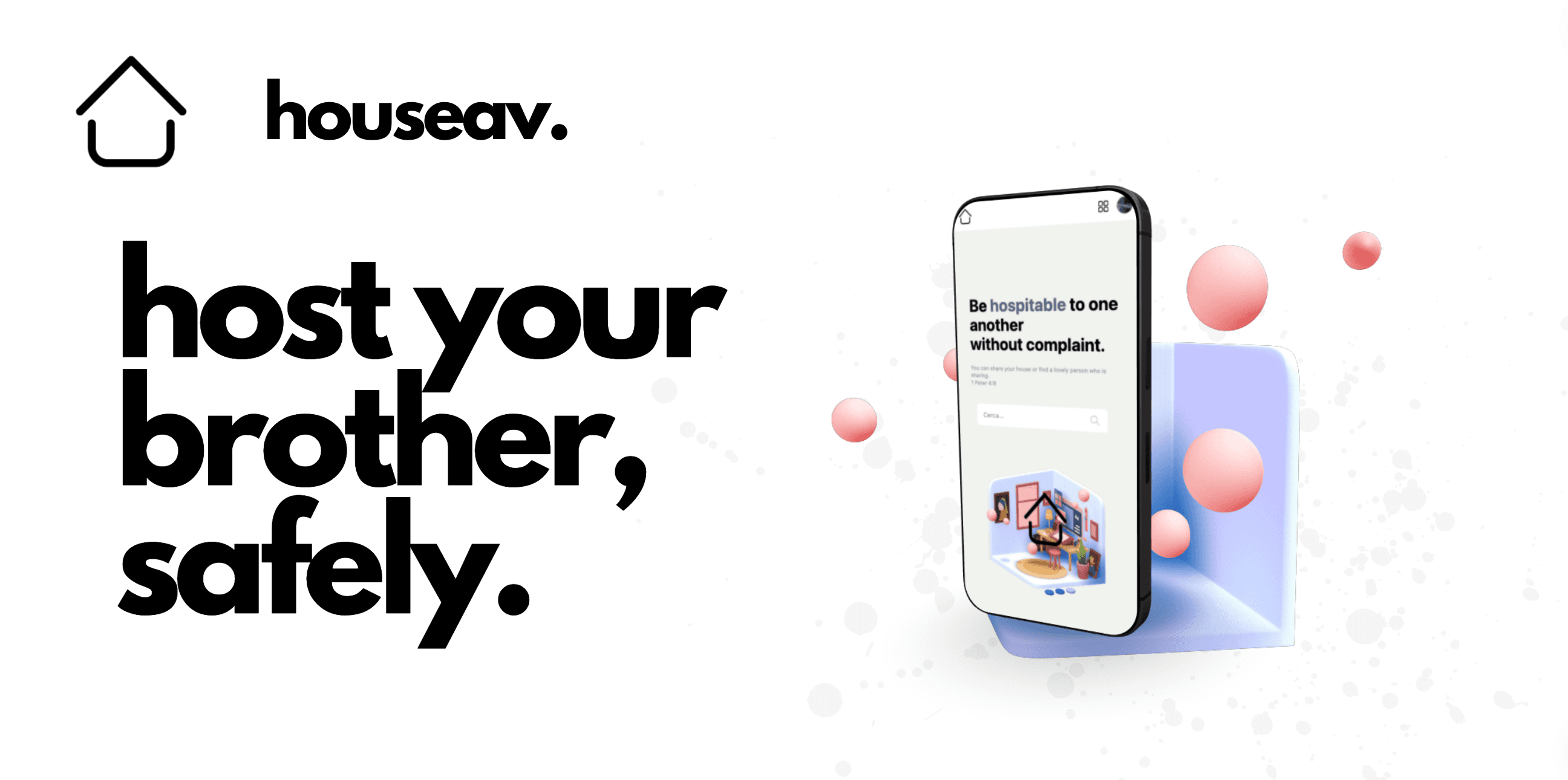 houseav product preview — search, listings, and community housing